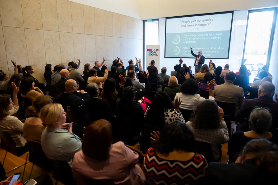 Rob Catalano speaking at an event