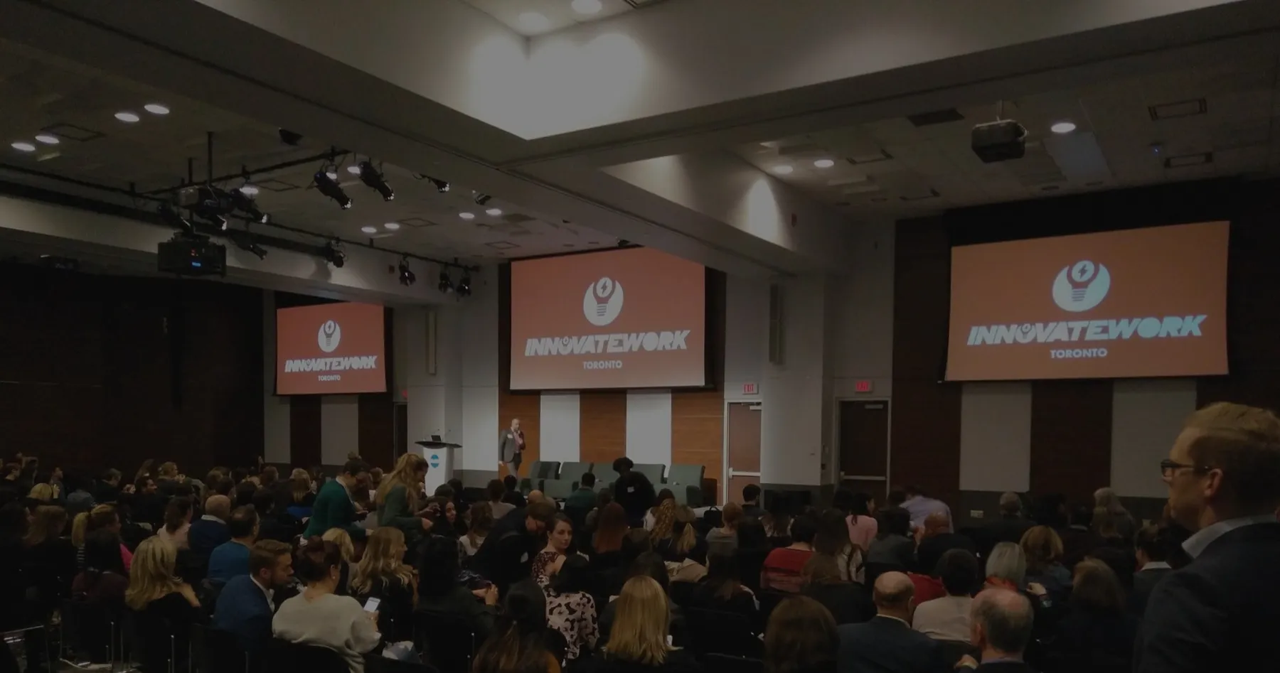 Rob Catalano hosting the Innovate Work event