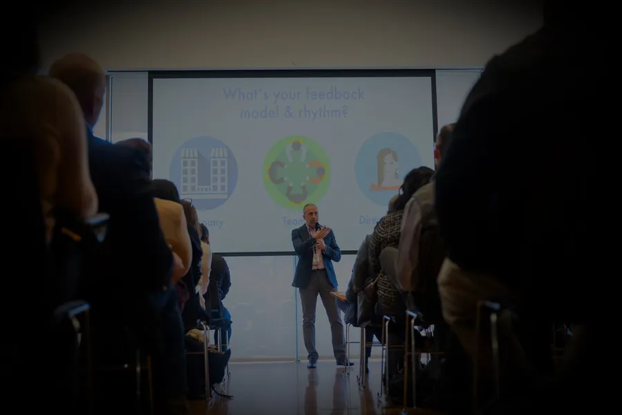 Rob Catalano speaking at an event