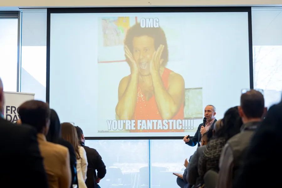 Rob Catalano speaking at an event